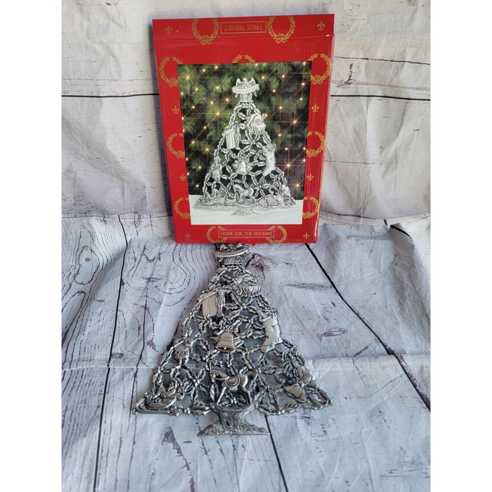 Vintage May Department Store 1994 Home for the Holidays Christmas Tree Trivet